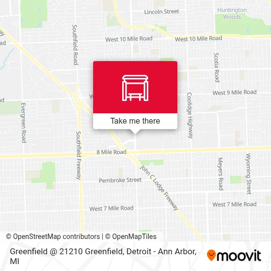 Greenfield @ 21210 Greenfield map