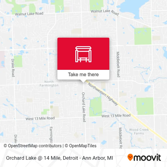 Orchard Lake @ 14 Mile map