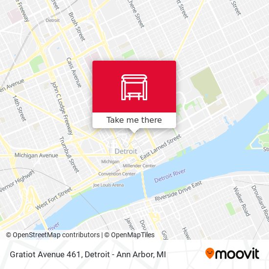 Gratiot Avenue 461 map