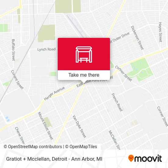 Gratiot + Mcclellan map