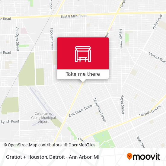 Mapa de Gratiot + Houston