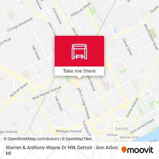 Warren & Anthony Wayne Dr NW map