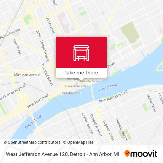 Mapa de West Jefferson Avenue 120