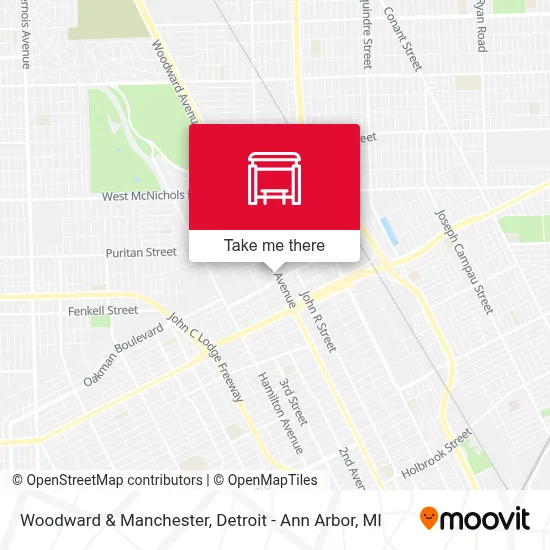 Woodward & Manchester map
