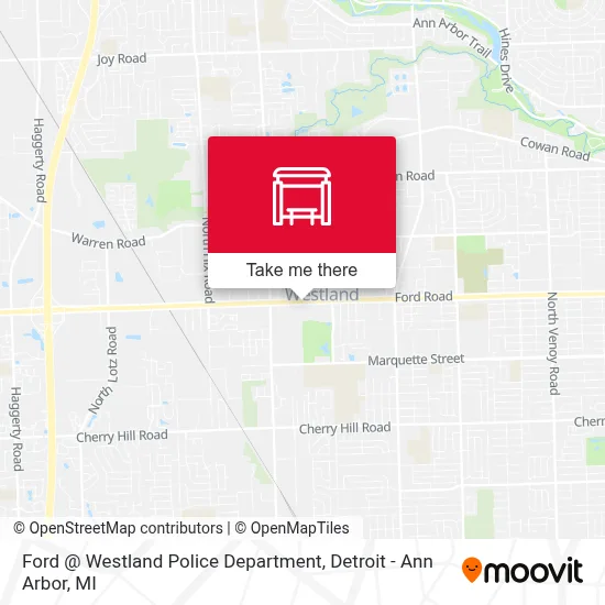Ford @ Westland Police Department map