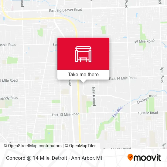 Concord @ 14 Mile map