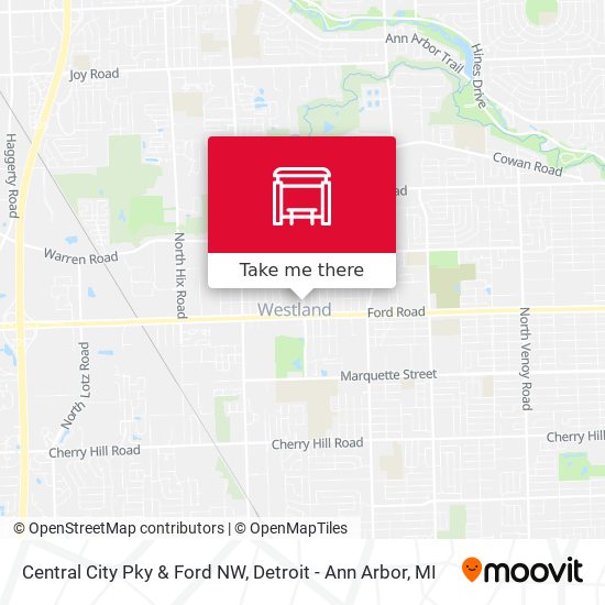 Central City Pky & Ford NW map