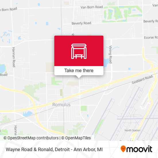Mapa de Wayne Road & Ronald