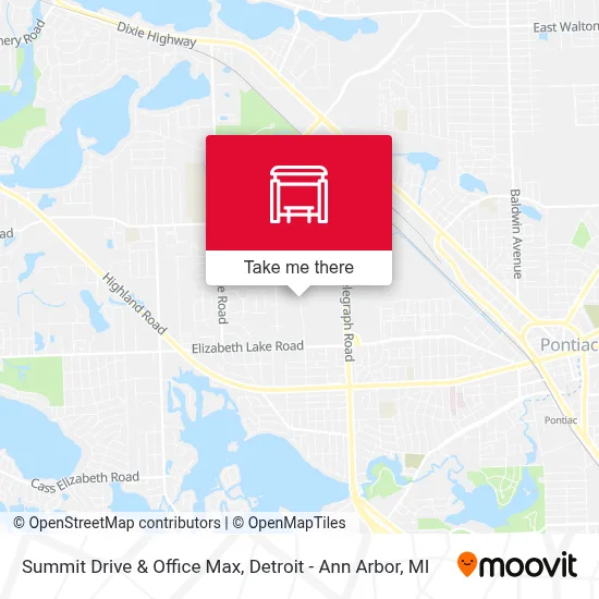 Summit Drive & Office Max map