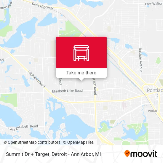 Summit Dr + Target map