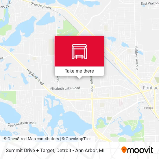 Summit Drive + Target map