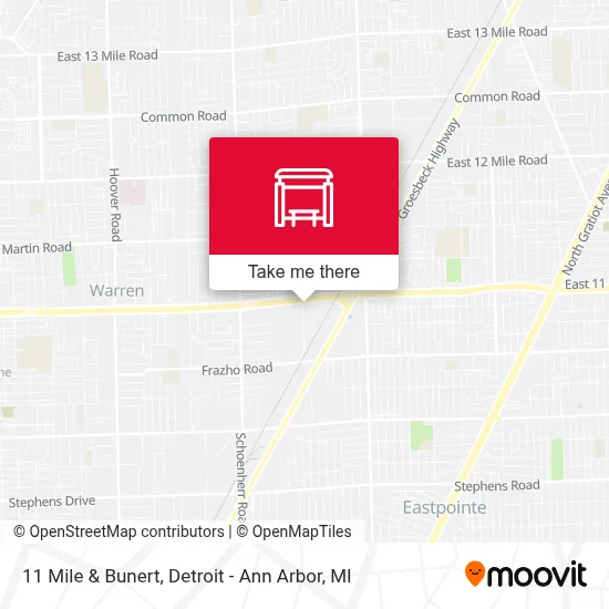 11 Mile & Bunert map