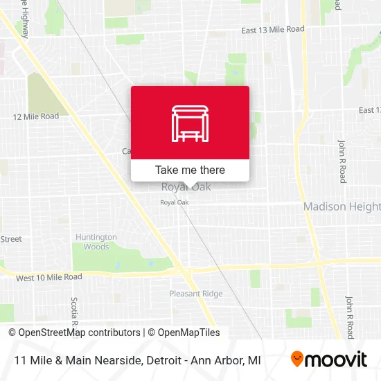 11 Mile & Main Nearside map