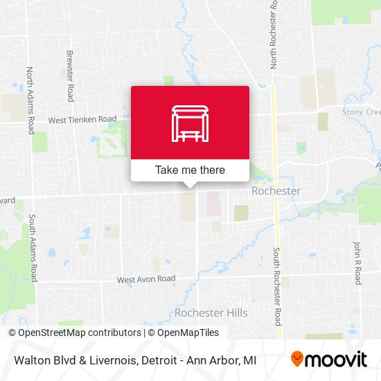 Walton Blvd & Livernois map