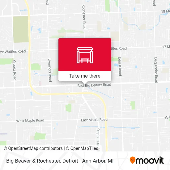 Big Beaver & Rochester map