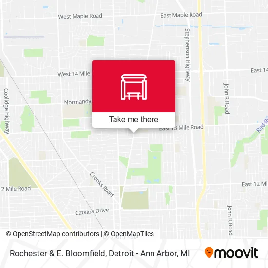 Rochester & E. Bloomfield map