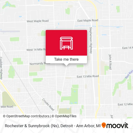 Rochester & Sunnybrook (Ns) map