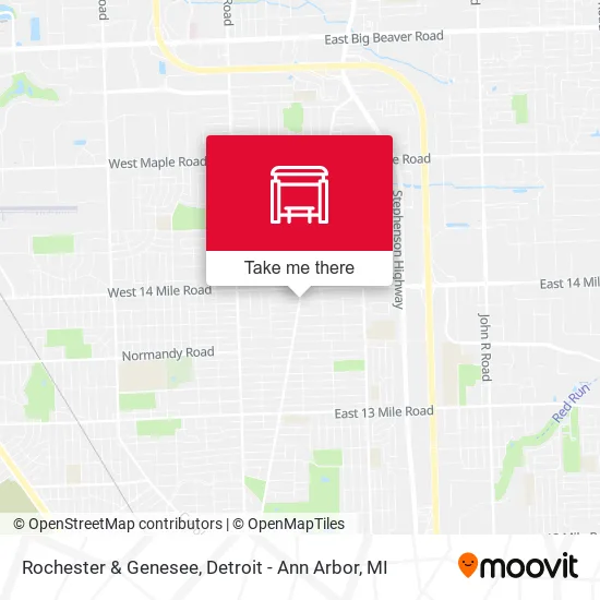 Rochester & Genesee map