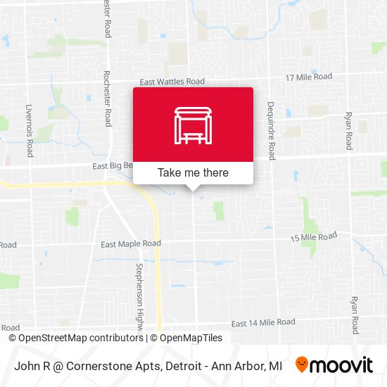 John R @ Cornerstone Apts map