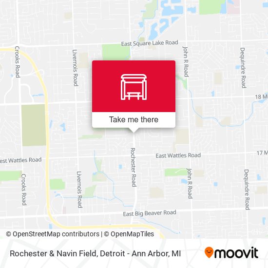 Rochester & Navin Field map