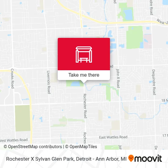 Rochester X Sylvan Glen Park map