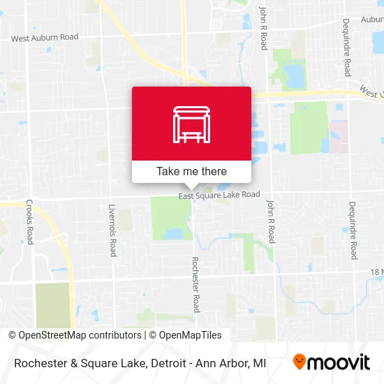 Rochester & Square Lake map