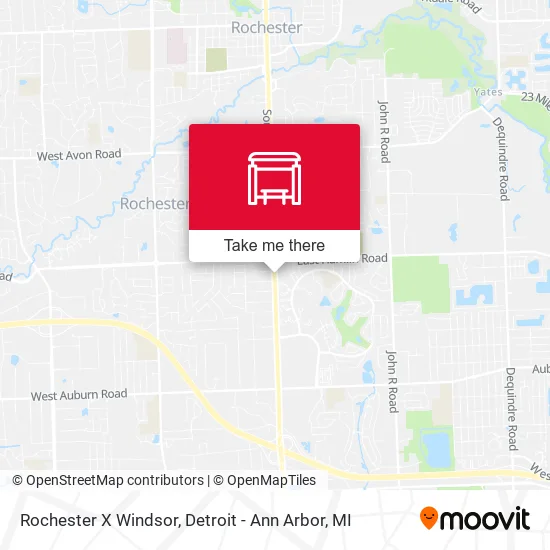 Rochester X Windsor map