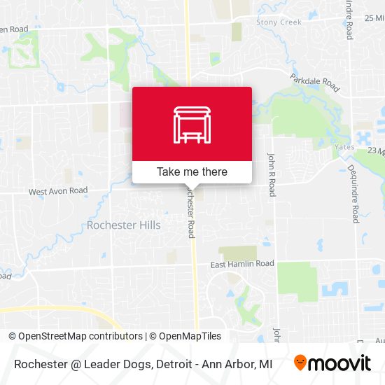 Rochester @ Leader Dogs map