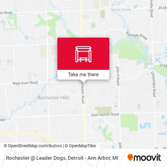 Rochester @ Leader Dogs map