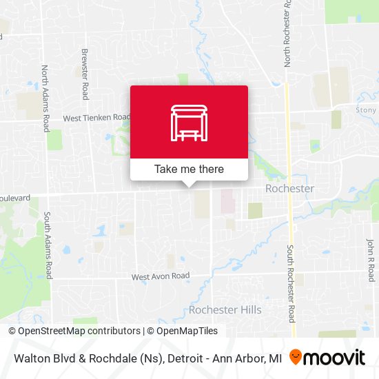 Walton Blvd & Rochdale (Ns) map