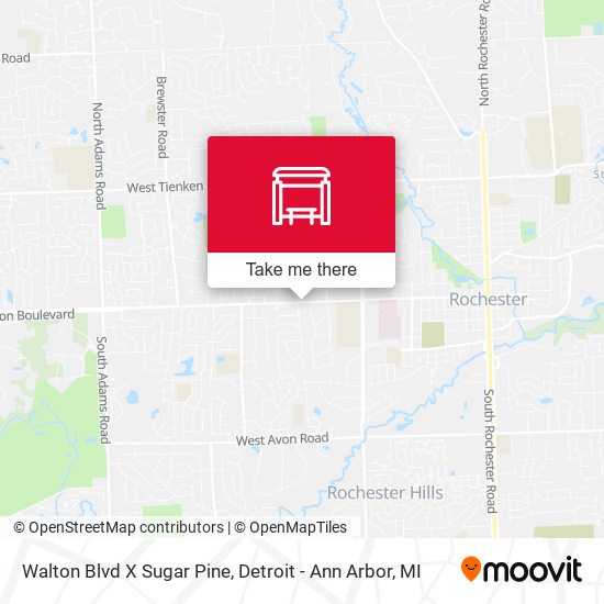 Walton Blvd X Sugar Pine map
