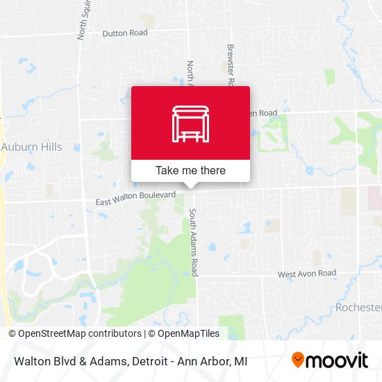 Mapa de Walton Blvd & Adams