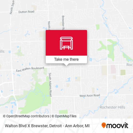 Mapa de Walton Blvd X Brewster