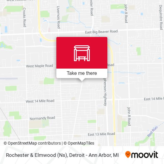Rochester & Elmwood (Ns) map