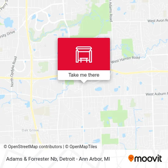 Adams & Forrester Nb map