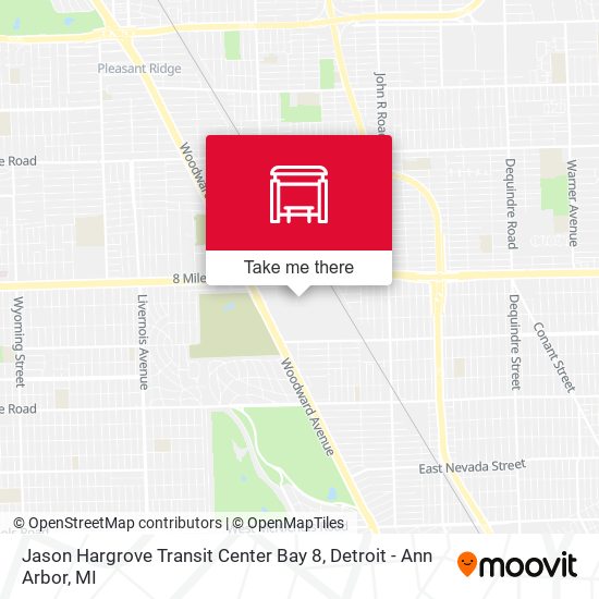 Jason Hargrove Transit Center Bay 8 map