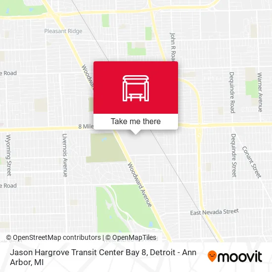 Jason Hargrove Transit Center Bay 8 map