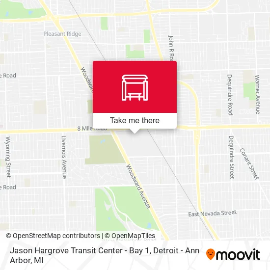 Jason Hargrove Transit Center - Bay 1 map