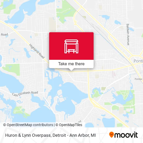 Huron & Lynn Overpass map