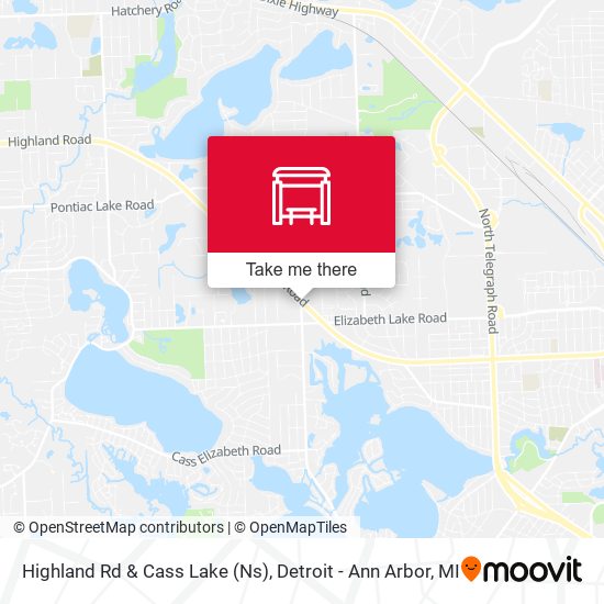 Highland Rd & Cass Lake (Ns) map