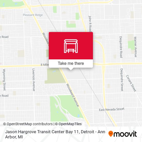 Jason Hargrove Transit Center Bay 11 map