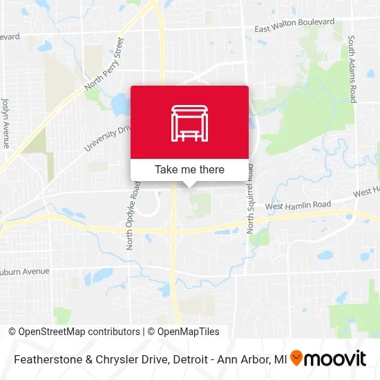 Featherstone & Chrysler Drive map