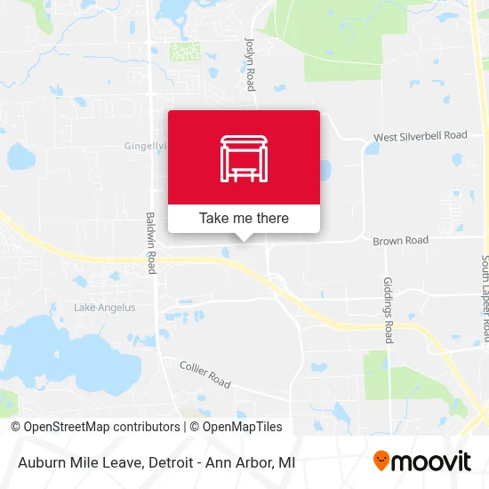 Mapa de Auburn Mile Leave