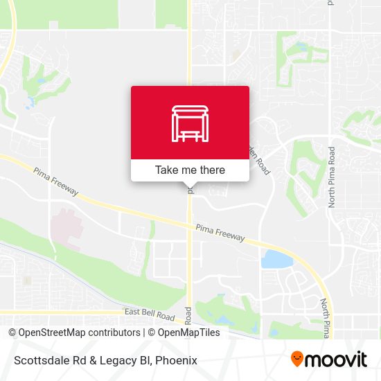 Scottsdale Rd & Legacy Bl map