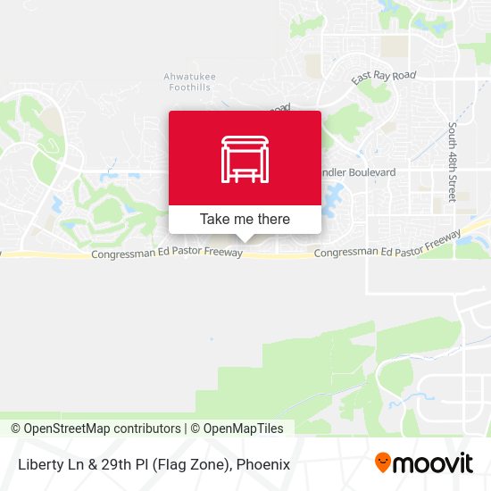 Liberty Ln & 29th Pl (Flag Zone) map