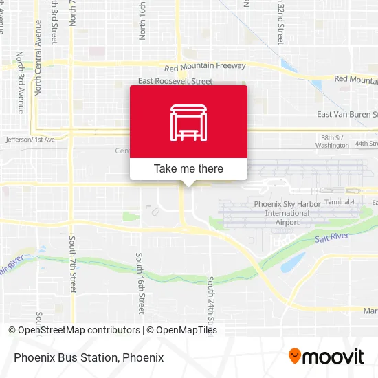 Phoenix Bus Station map