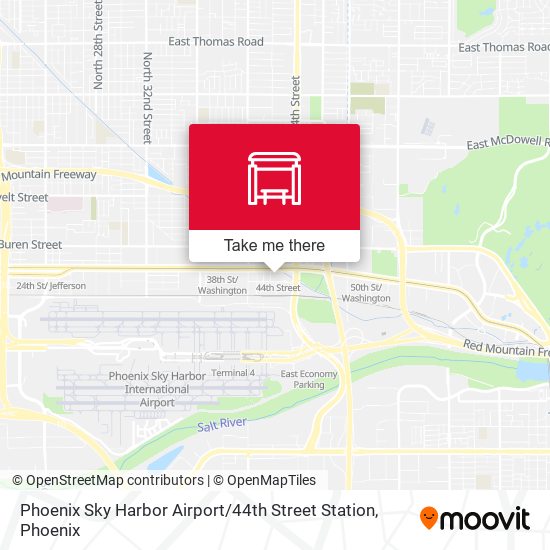 Phoenix Sky Harbor Airport / 44th Street Station map