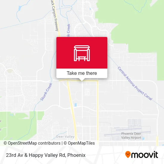 Mapa de 23rd Av & Happy Valley Rd