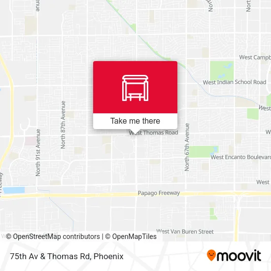75th Av & Thomas Rd map
