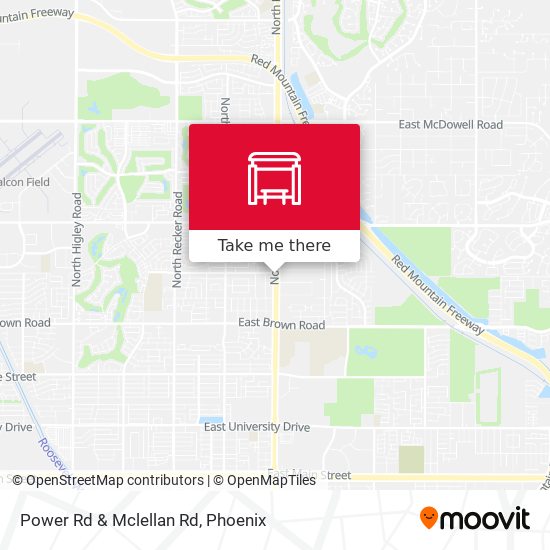 Mapa de Power Rd & Mclellan Rd